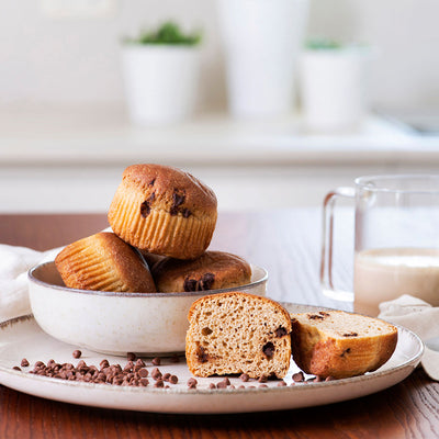 muffin gocce cioccolato proteici