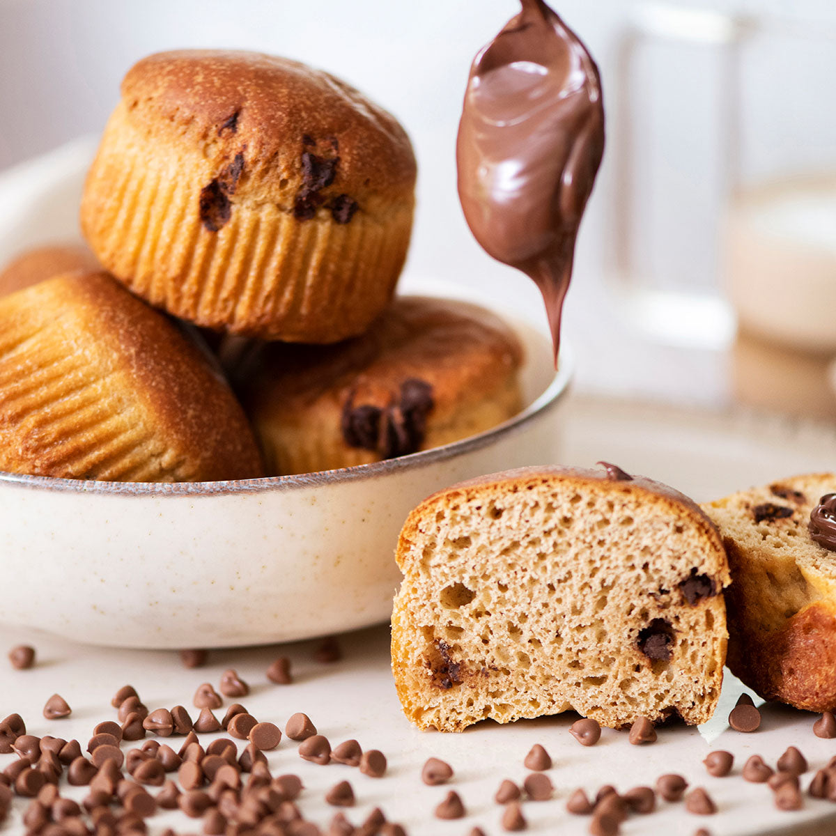 muffin iperproteici cioccolato