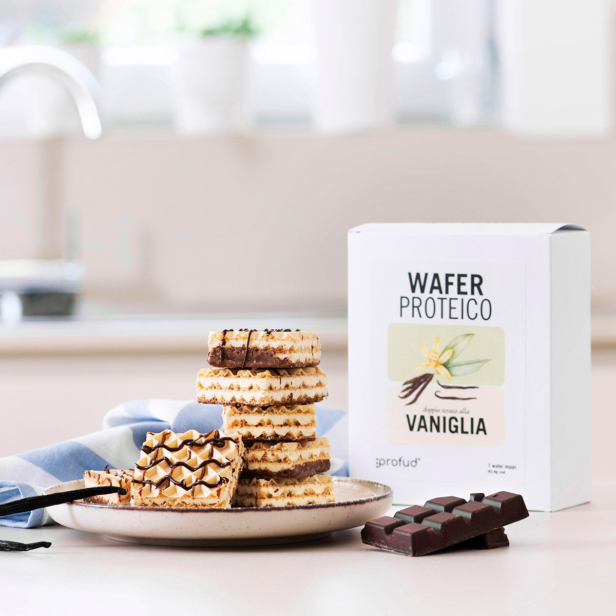 wafer proteico vaniglia cioccolato